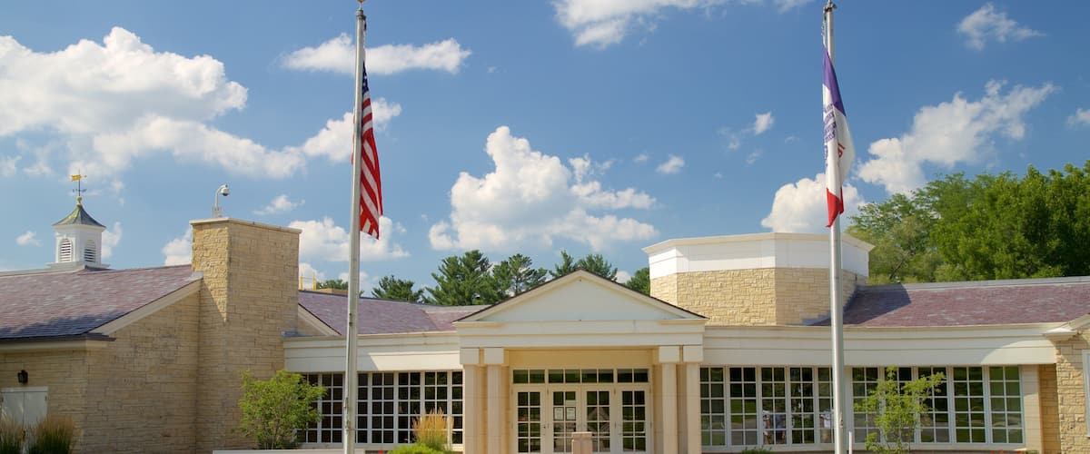 Site historique national Herbert Hoover montrant patrimoine architectural