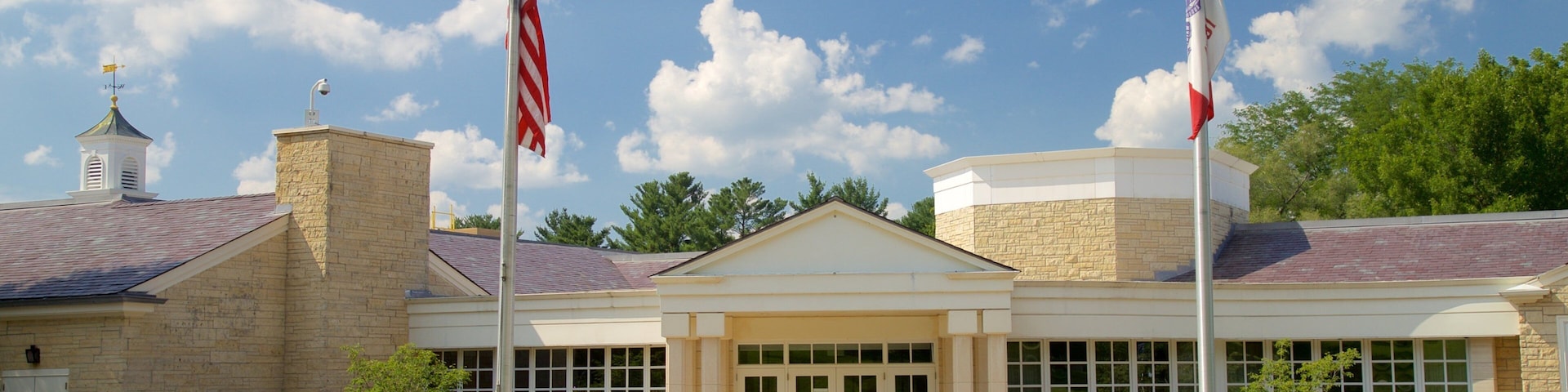Herbert Hoover National Historic Site mostrando arquitectura patrimonial