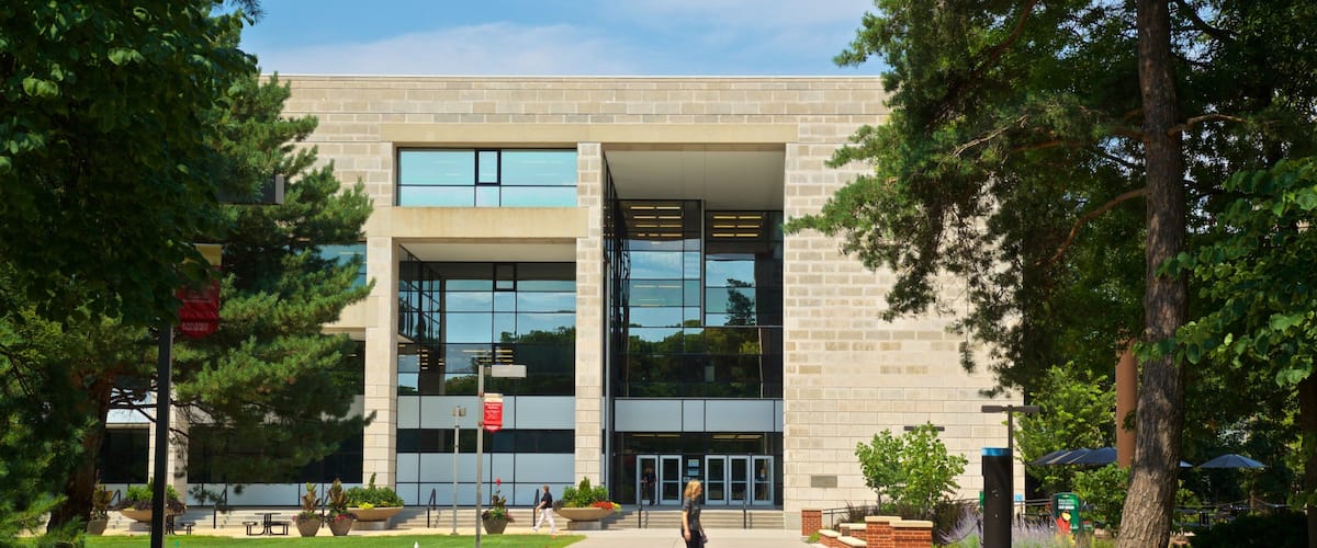 Iowa State University featuring a park and modern architecture