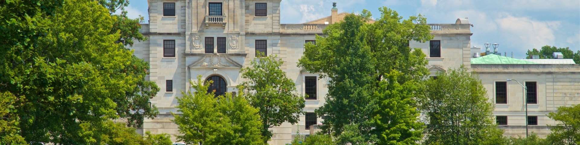 Iowa State University featuring a lake or waterhole and heritage architecture