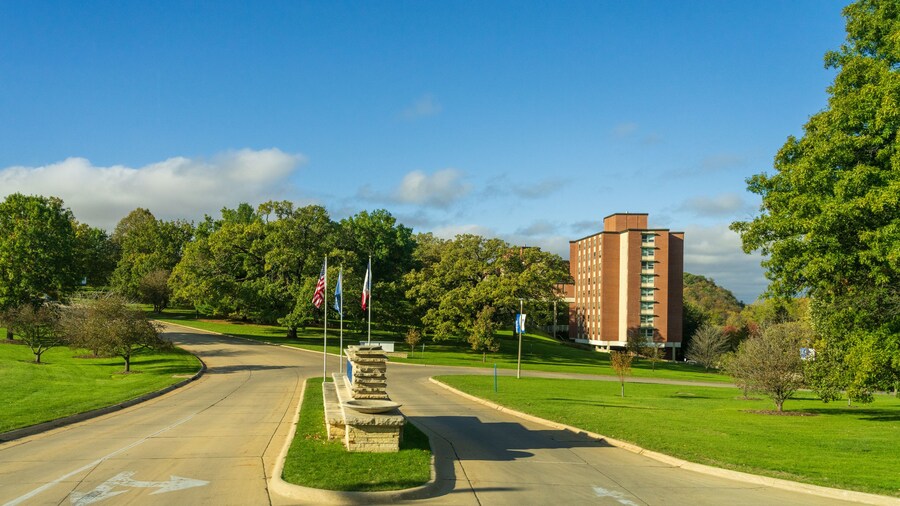 Entrance to the liberal arts university of Luther College in Decorah, Iowa