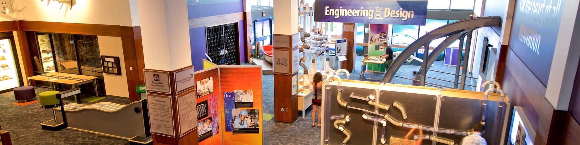 Putnam Museum featuring interior views