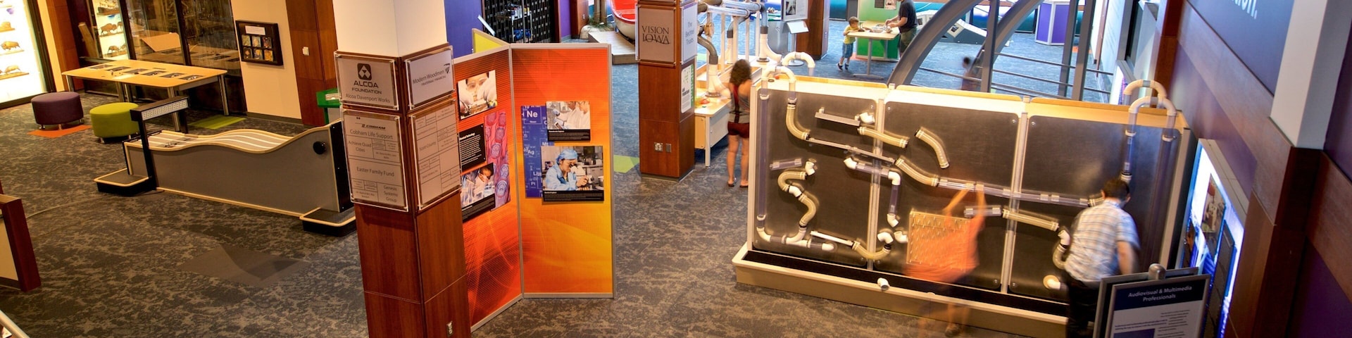 Putnam Museum featuring interior views