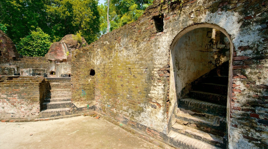Parque Nacional Kepulauan Seribu, Indonesia ofreciendo elementos patrimoniales y una ruina