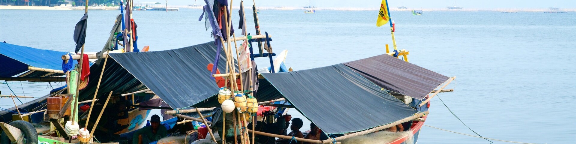 Kepulauan Seribu 國家公園 其中包括 划船 和 綜覽海岸風景