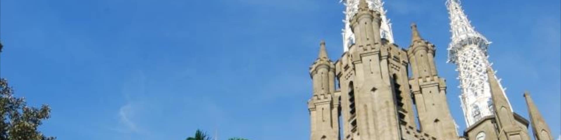 Jakarta Cathedral showing religious elements, a church or cathedral and heritage architecture