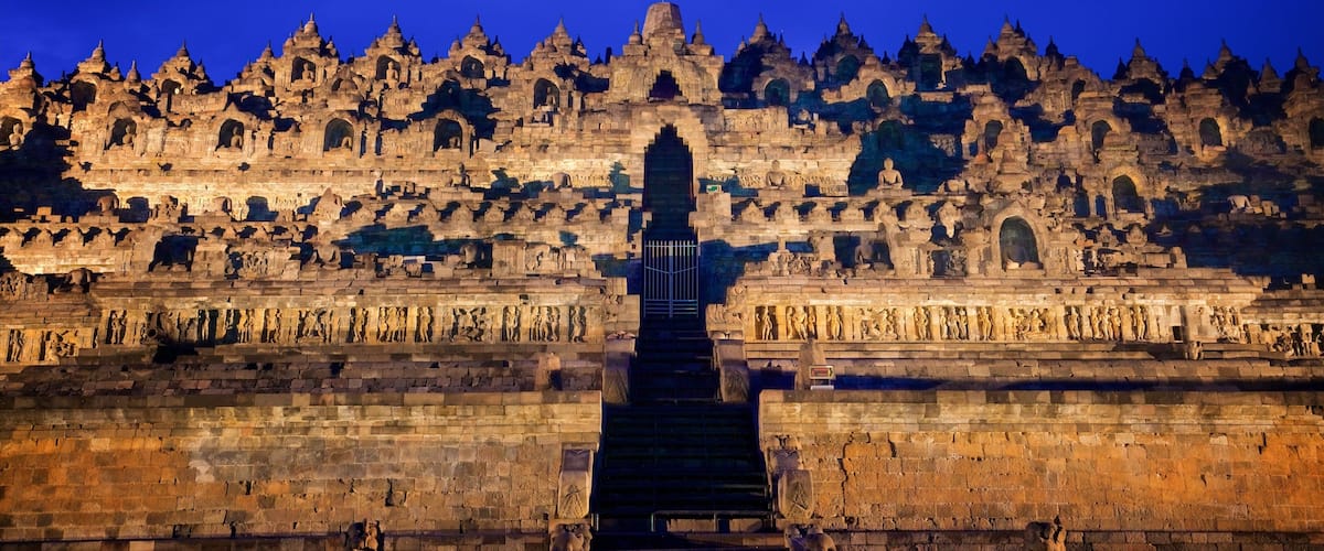 Borobudur Temple featuring heritage elements