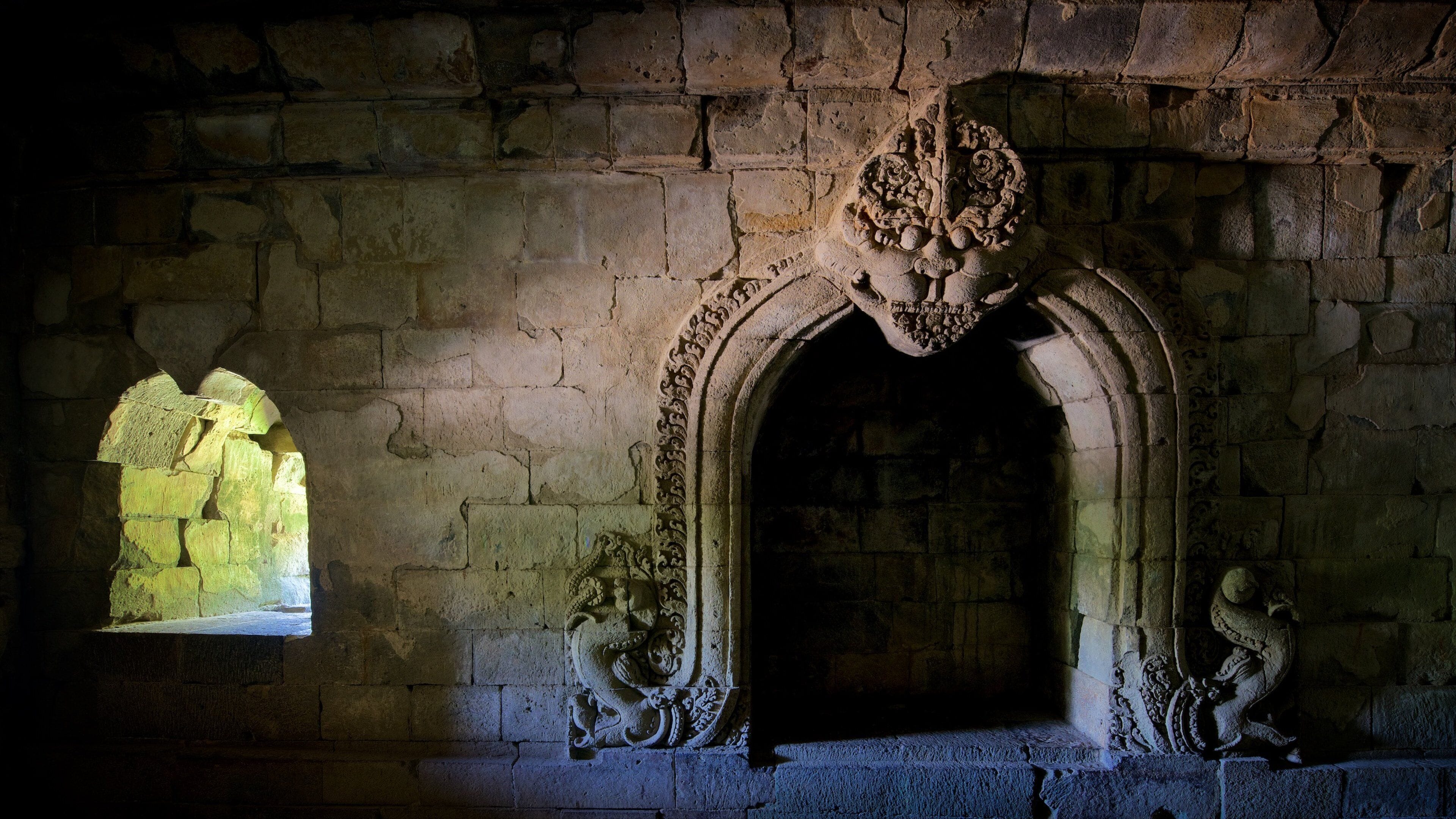 Candi Sari showing heritage elements and interior views