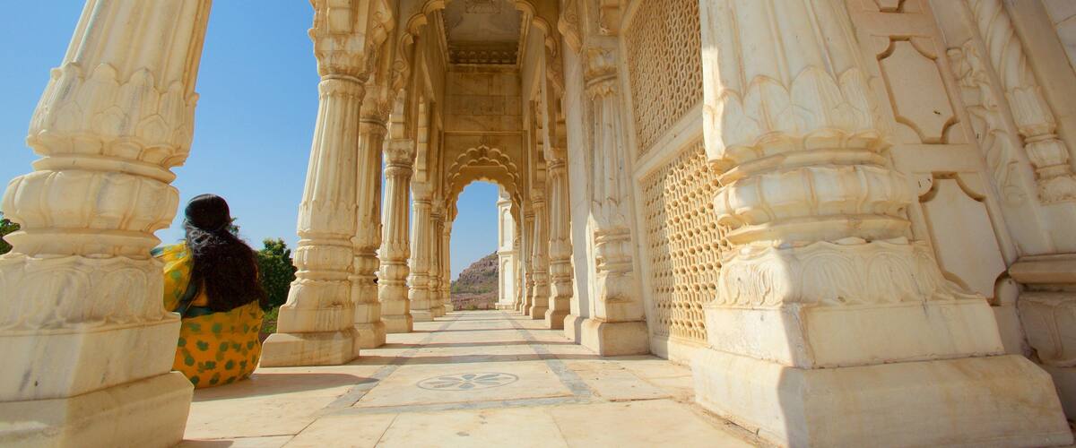 Jaswant Thada featuring heritage architecture and heritage elements