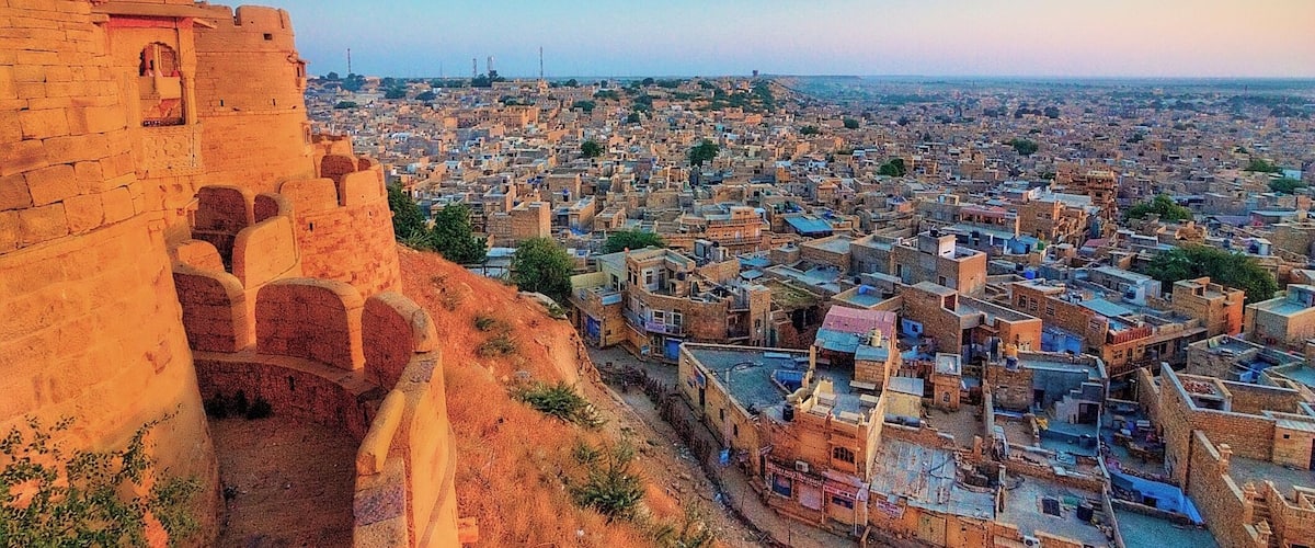 View of Jaisalmer fort in Jaisalmer