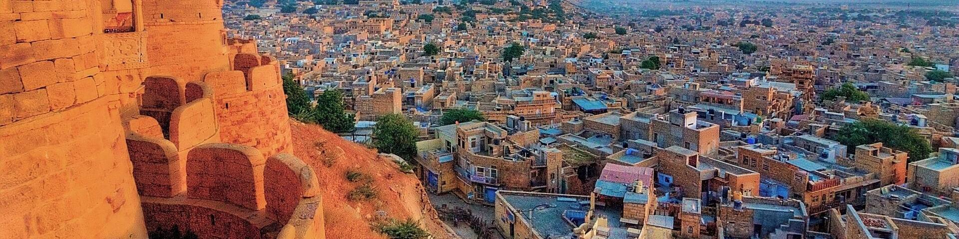 View of Jaisalmer fort in Jaisalmer