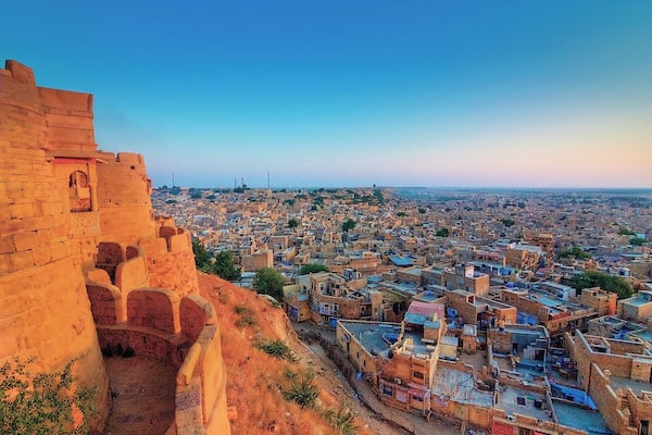 View of Jaisalmer fort in Jaisalmer