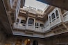 Jaisalmer, Rajasthan, India - 16 th October 2019 : Jharokhas of Patwon Ki Haveli, also known as the Mansion of Brocade Merchants. A cluster of five large havelis. Famous tourist spot.
