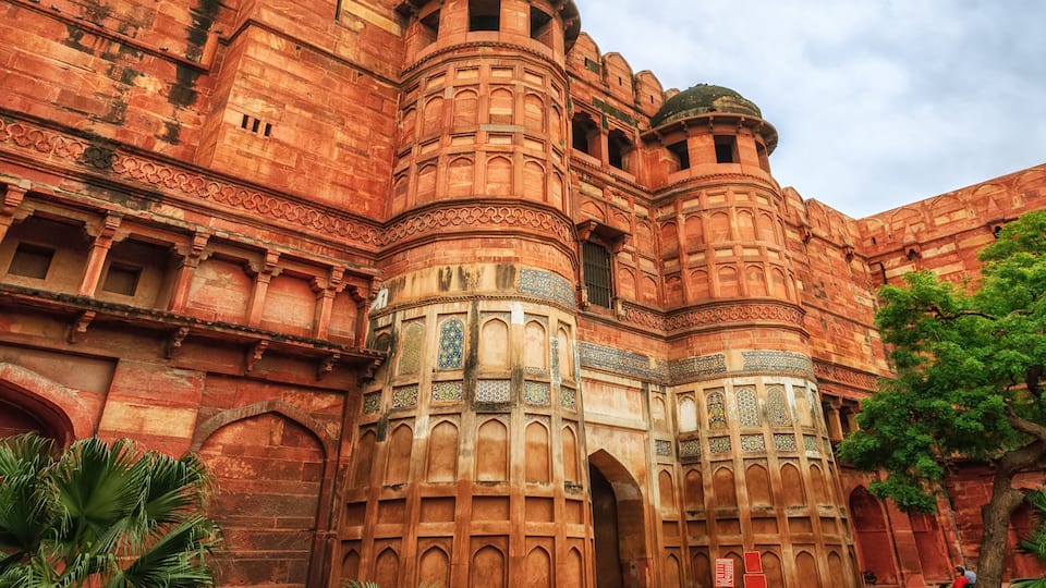 Gates of Red Fort of Agra, India