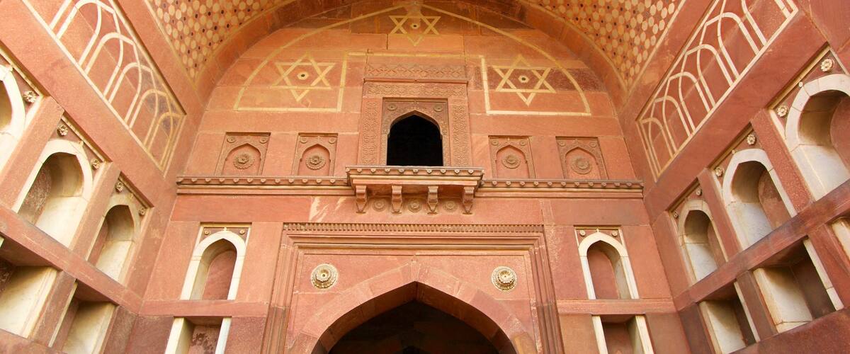 Agra Fort showing heritage architecture and interior views