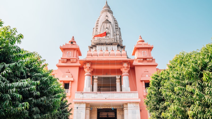New Vishwanath Temple historical building in Varanasi, India