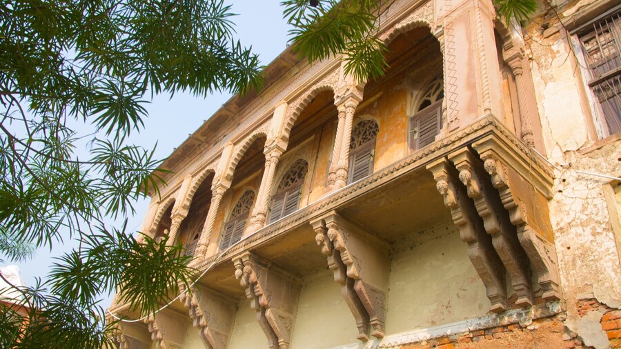 Fortaleza de Ramnagar mostrando una casa, patrimonio de arquitectura y elementos del patrimonio