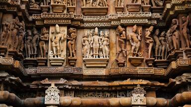 Western Group of Temples, ancient ruins in khajuraho, India