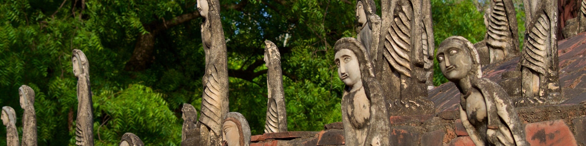 Rock Garden which includes outdoor art and a statue or sculpture