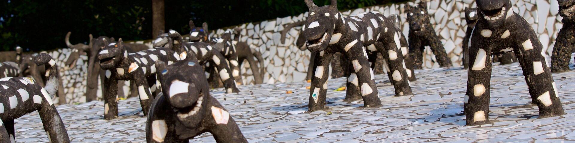 Rock Garden which includes a statue or sculpture and outdoor art