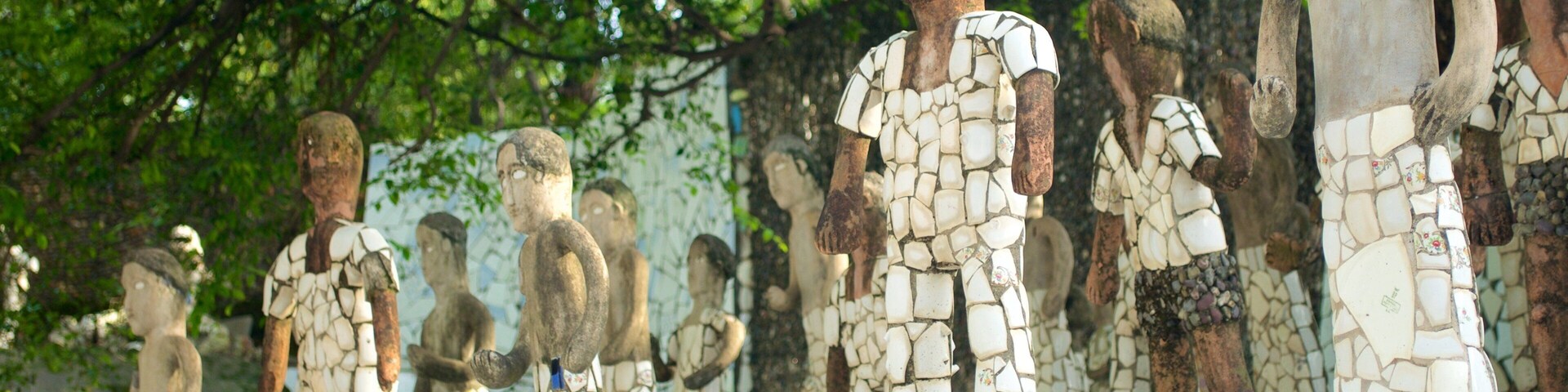 Rock Garden showing outdoor art and a statue or sculpture