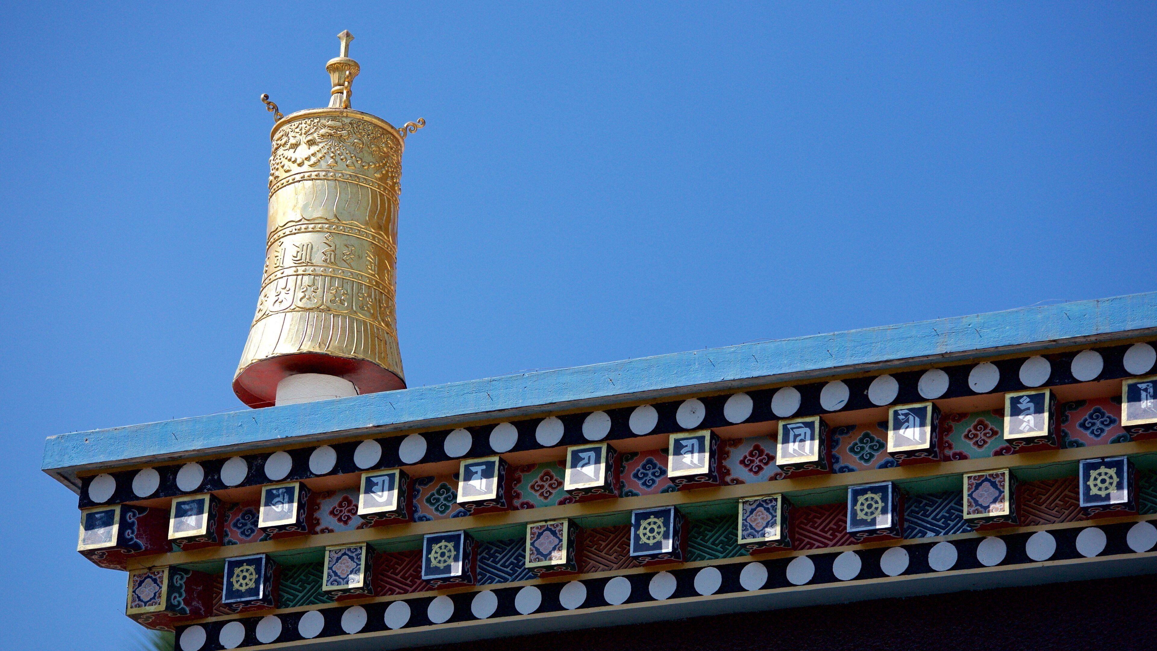 Golden Temple showing religious aspects