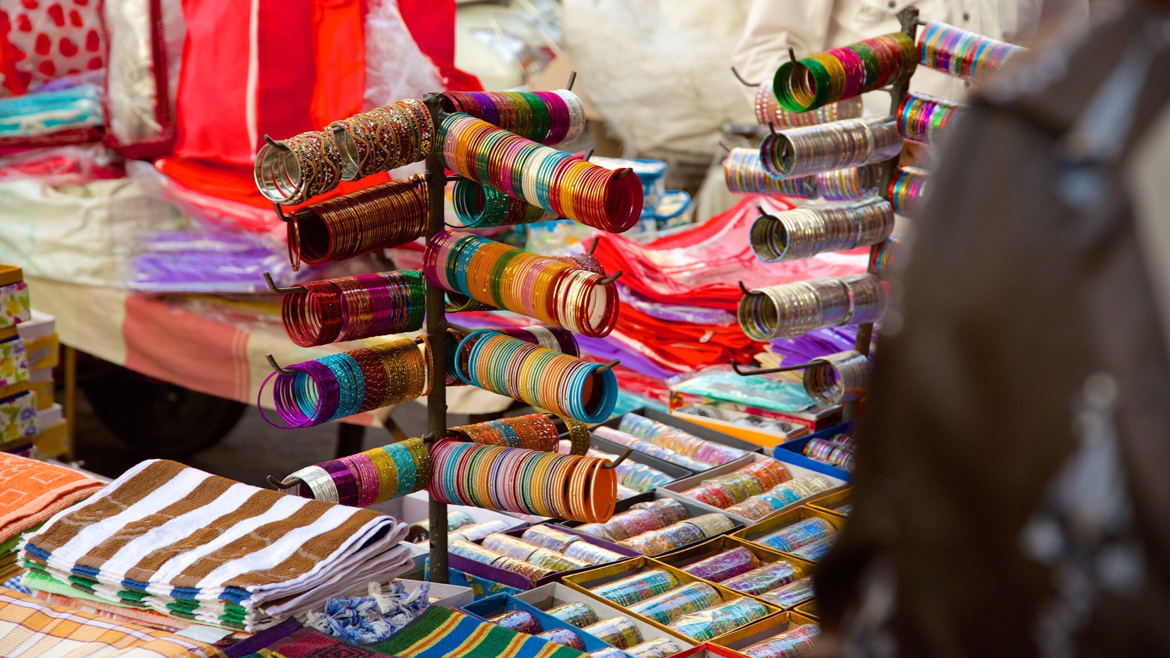 Manek Chowk som visar marknader