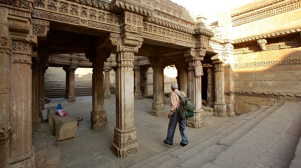 Adalaj Vav showing heritage elements as well as an individual male