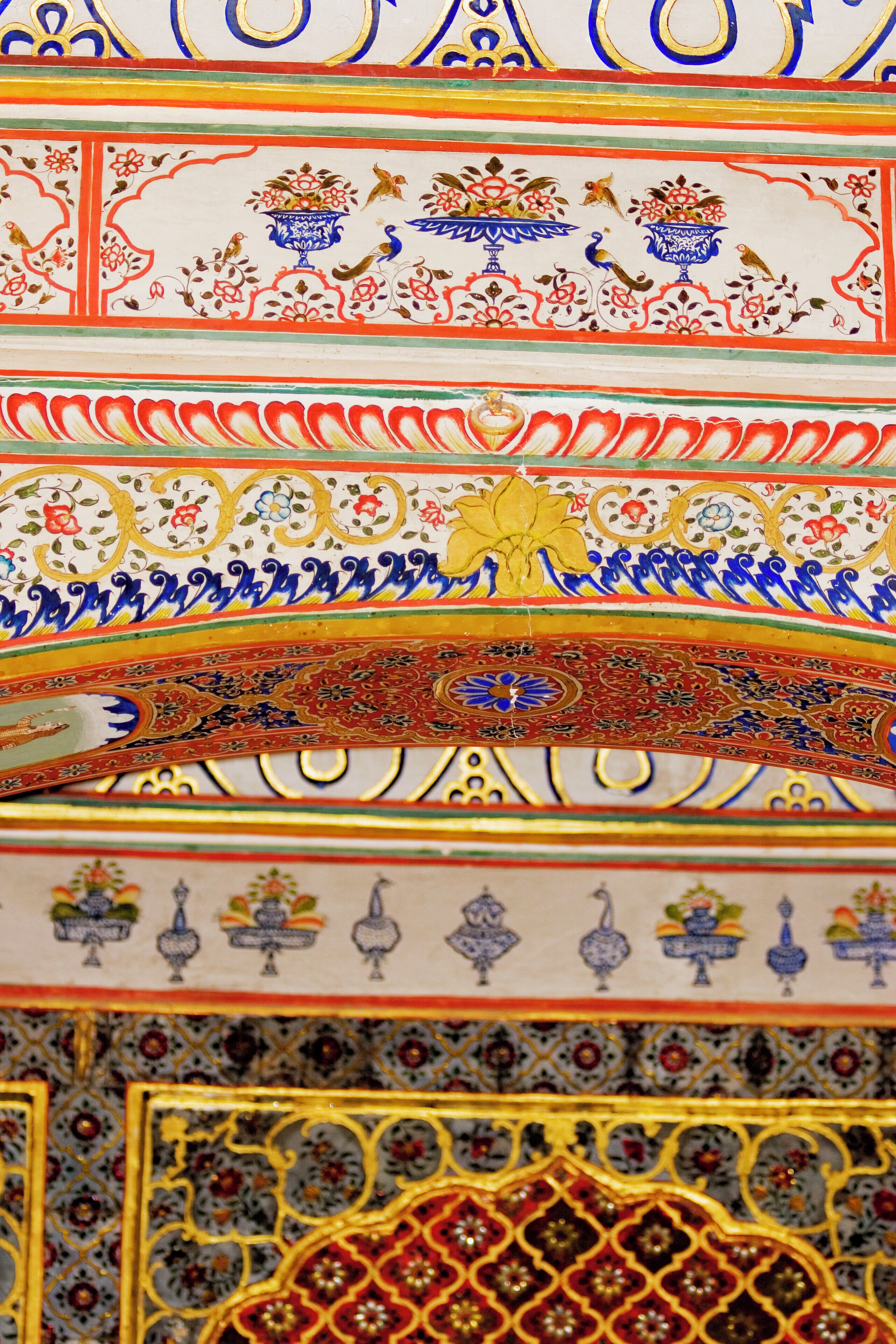 Low angle view of the entrance of the Rajmahal, Jaisalmer, Rajasthan, India