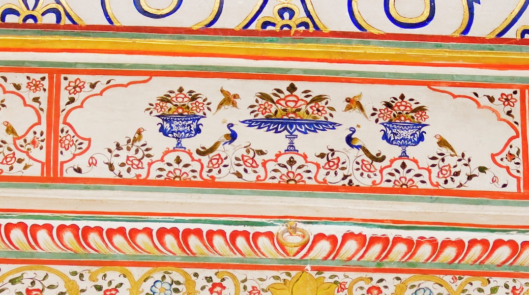 Low angle view of the entrance of the Rajmahal, Jaisalmer, Rajasthan, India