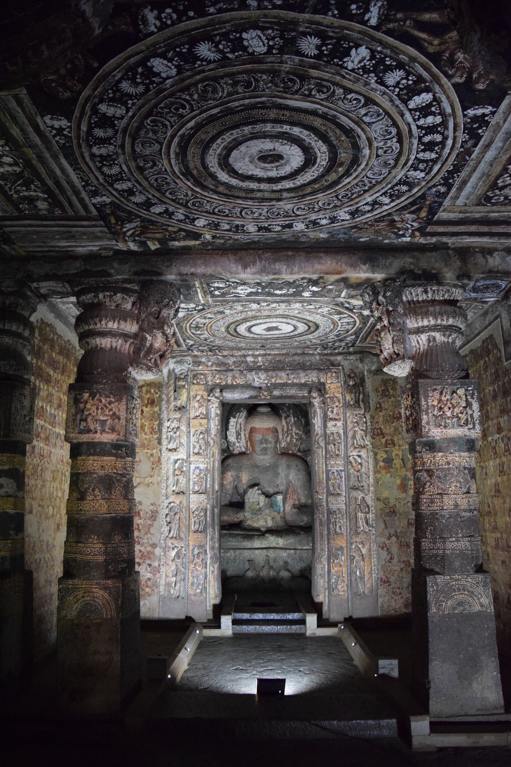 The brilliant Ajanta cave temples showcase Buddhist art and culture. 
