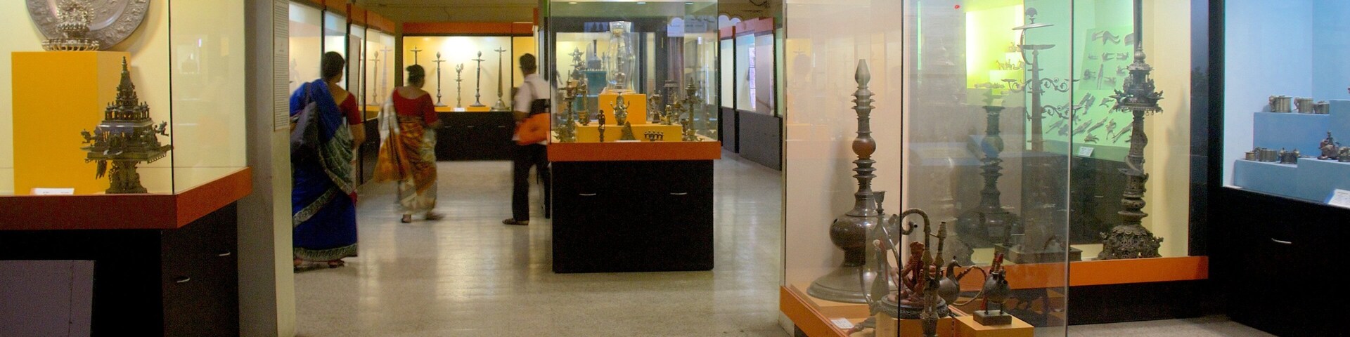 Raja Dinkar Kelkar Museum showing interior views and art