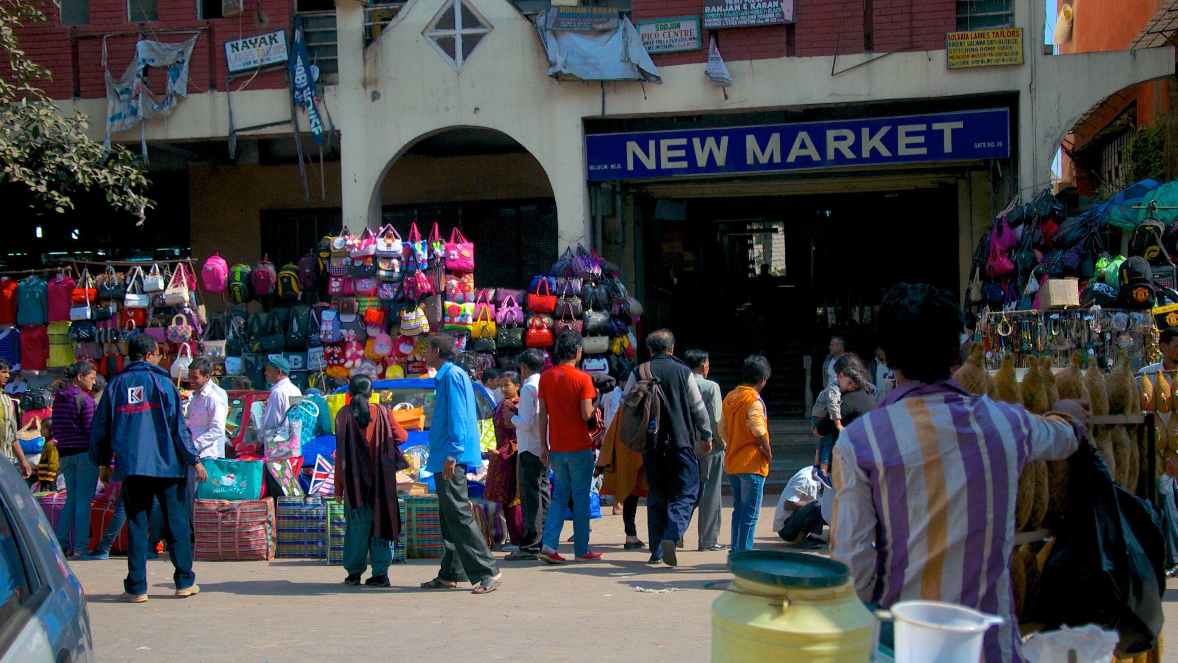 New Market bevat markten, een stad en bewegwijzering