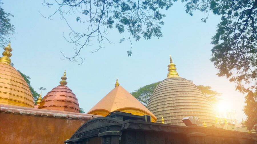 Maa Kamakhya Temple a sacred Hindu Shrine in Assam, India. Kamakhya Temple - Sacred Place of Worship in India.