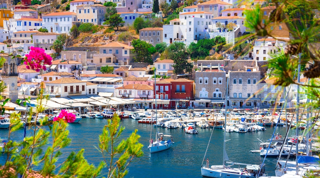 View of the amazing Hydra island, Greece.