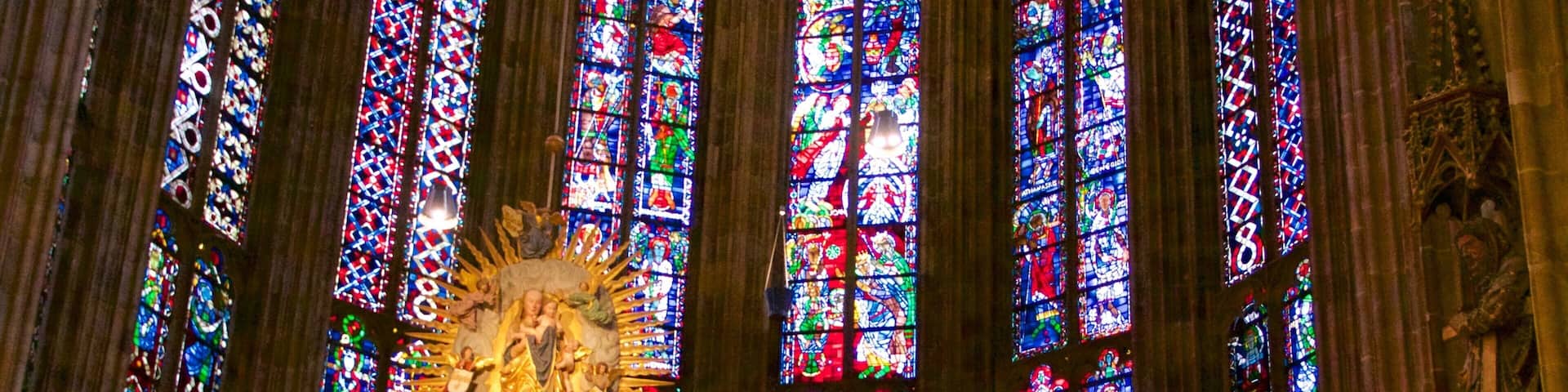 Aachen Cathedral featuring heritage architecture, heritage elements and interior views