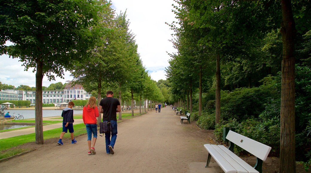 Findorff showing a garden as well as a family