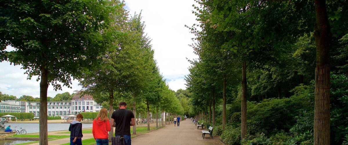 Findorff showing a garden as well as a family