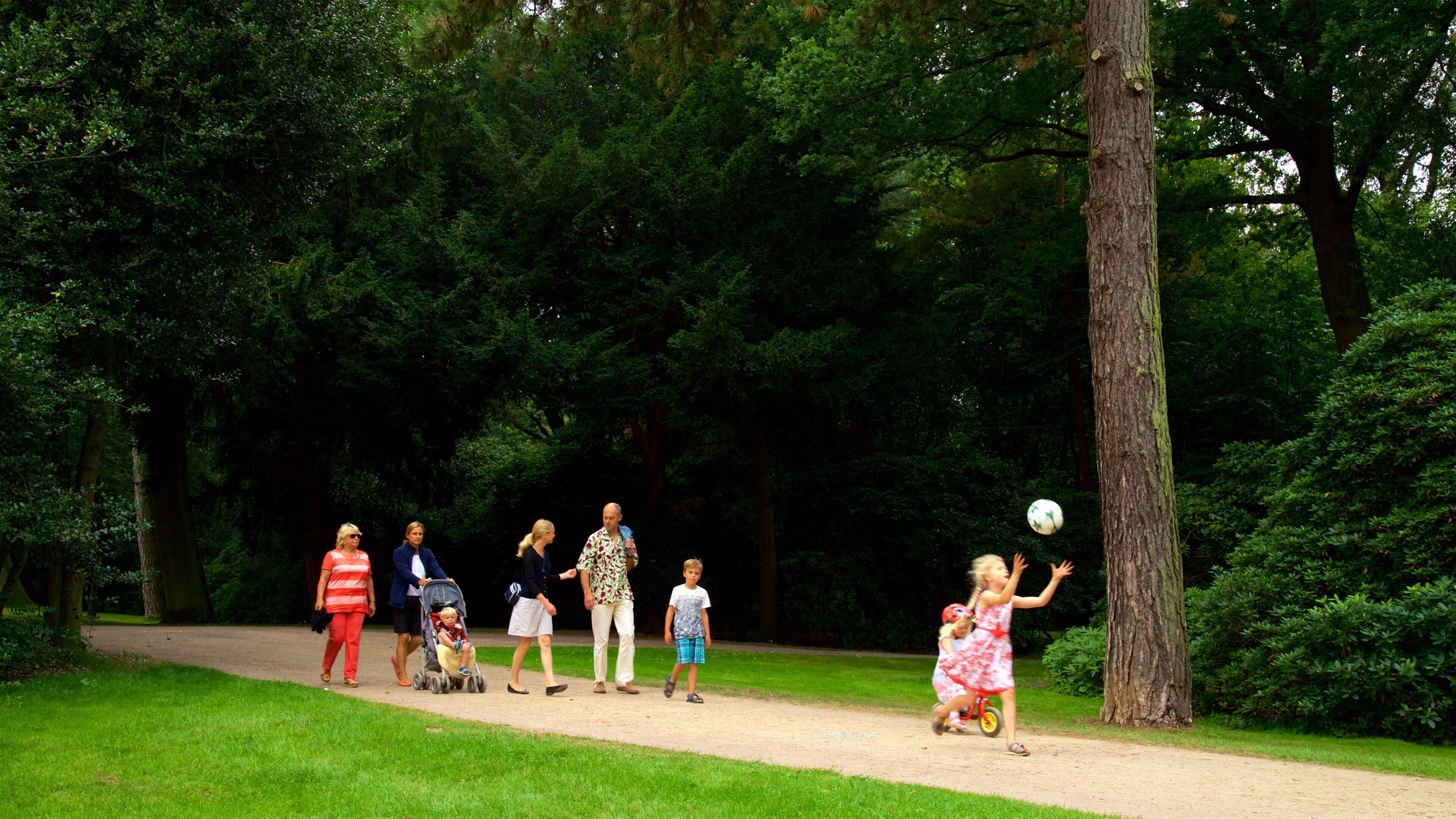 Bremen Buergerpark featuring a park as well as a family
