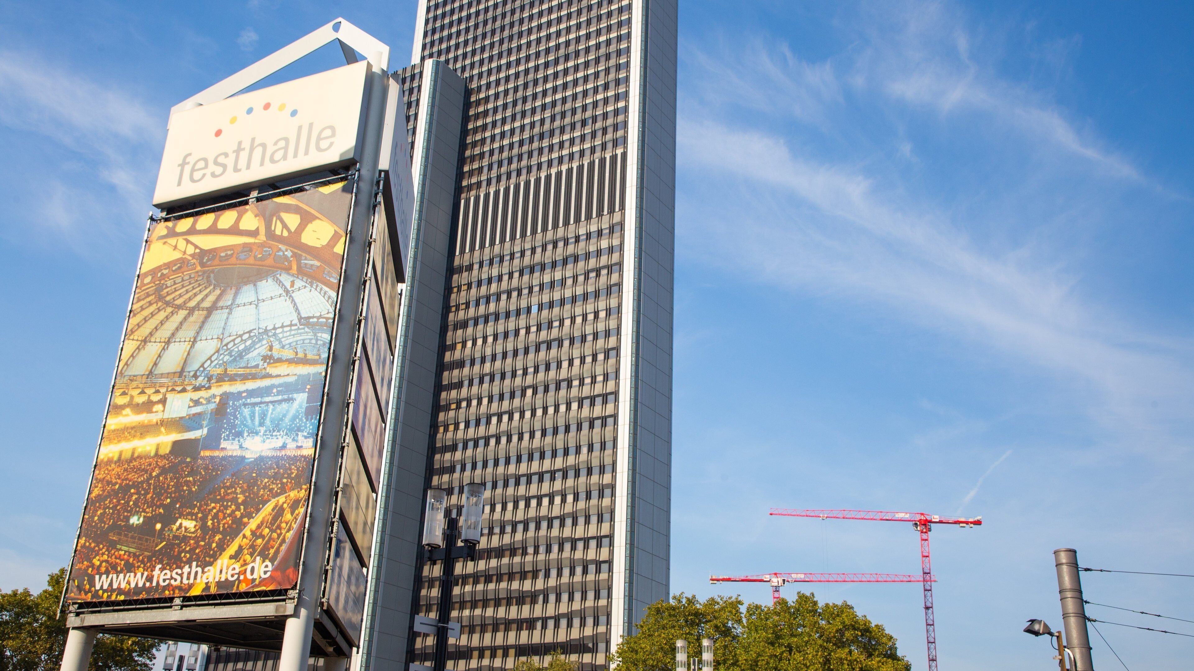 Festhalle Frankfurt which includes signage