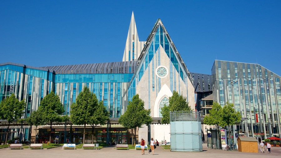 Leipzig University which includes a church or cathedral