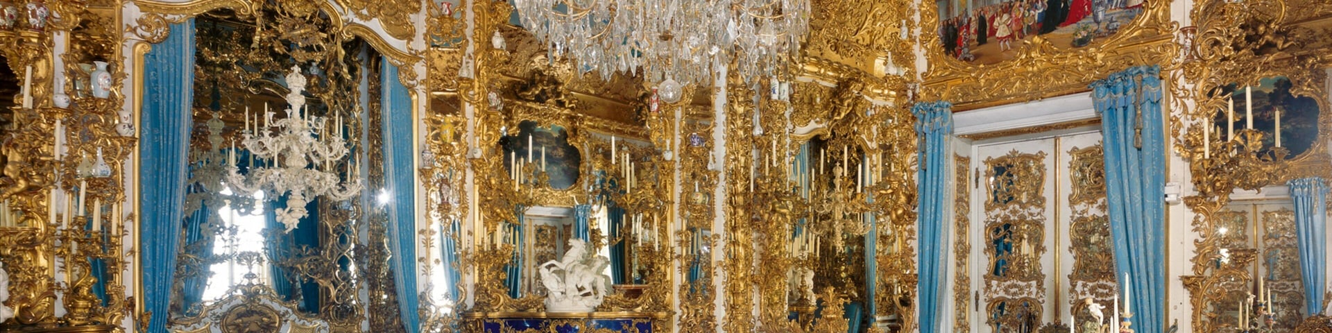 Linderhof Palace showing interior views, heritage elements and a castle