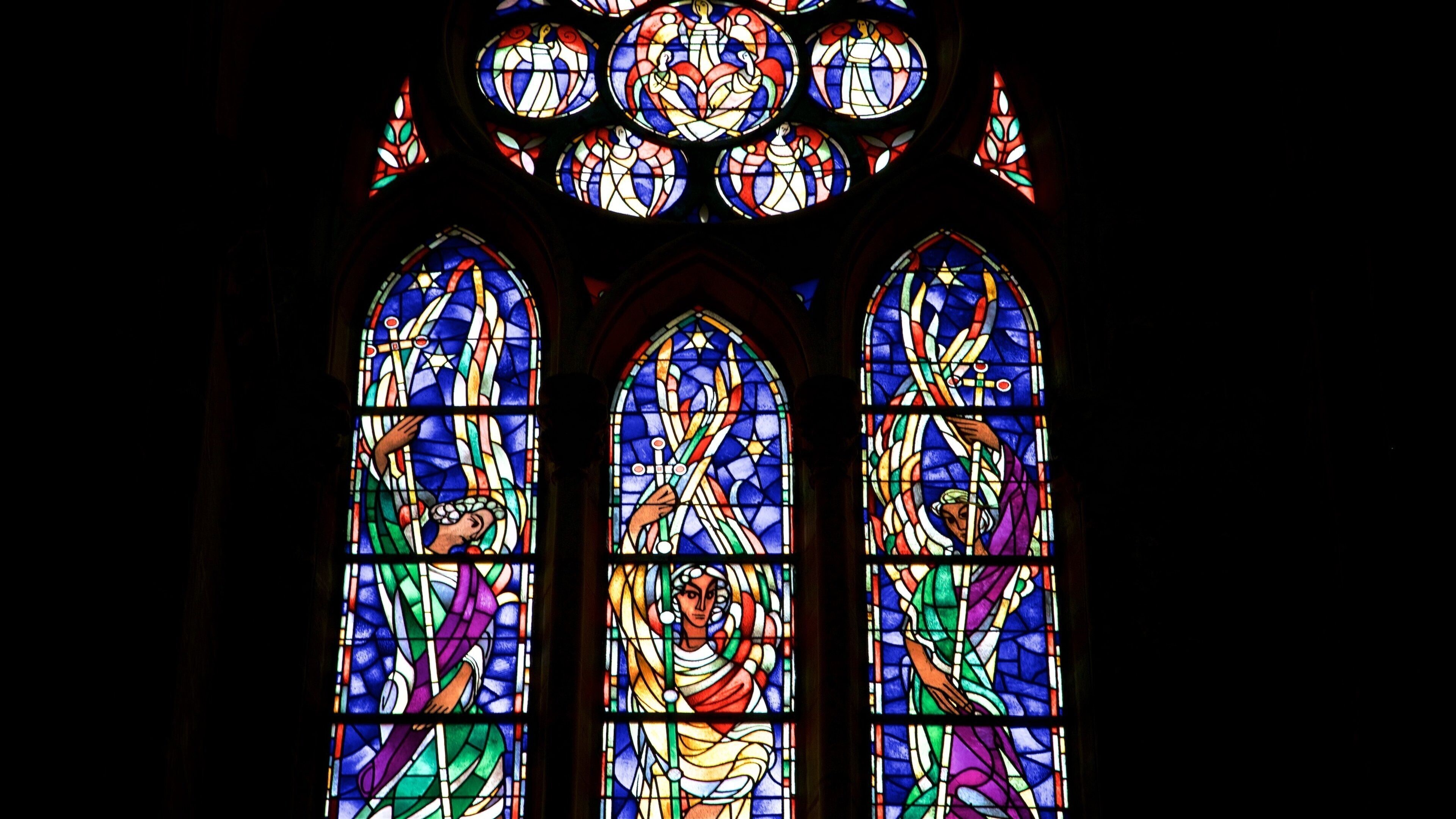 Cathedral of St Peter and Church of Our Lady featuring interior views and religious elements