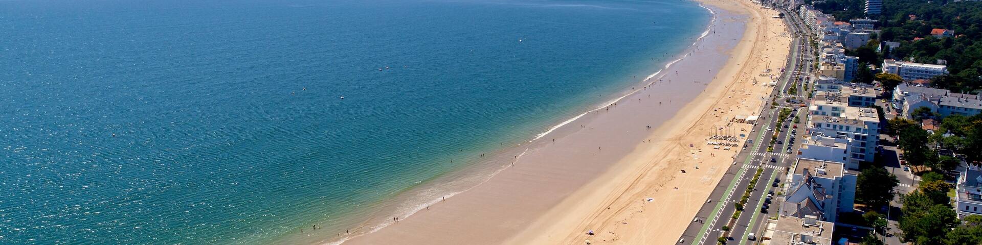 Aerial photo of La Baule harbour in Loire Atlantique, Shutterstock ID 1104993680, Purchase Order: -