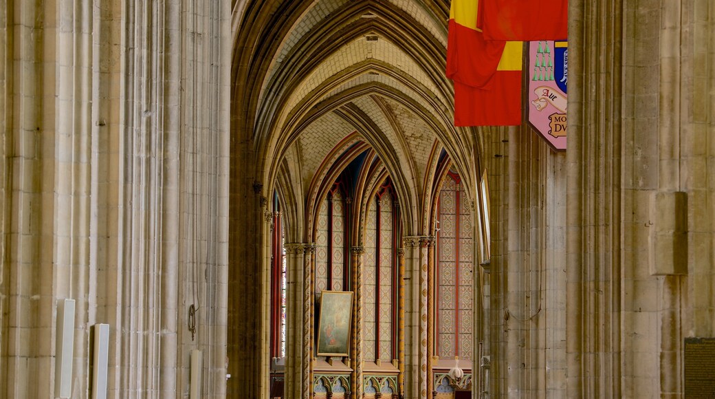 Sainte-Croix Cathedral featuring interior views, heritage architecture and a church or cathedral