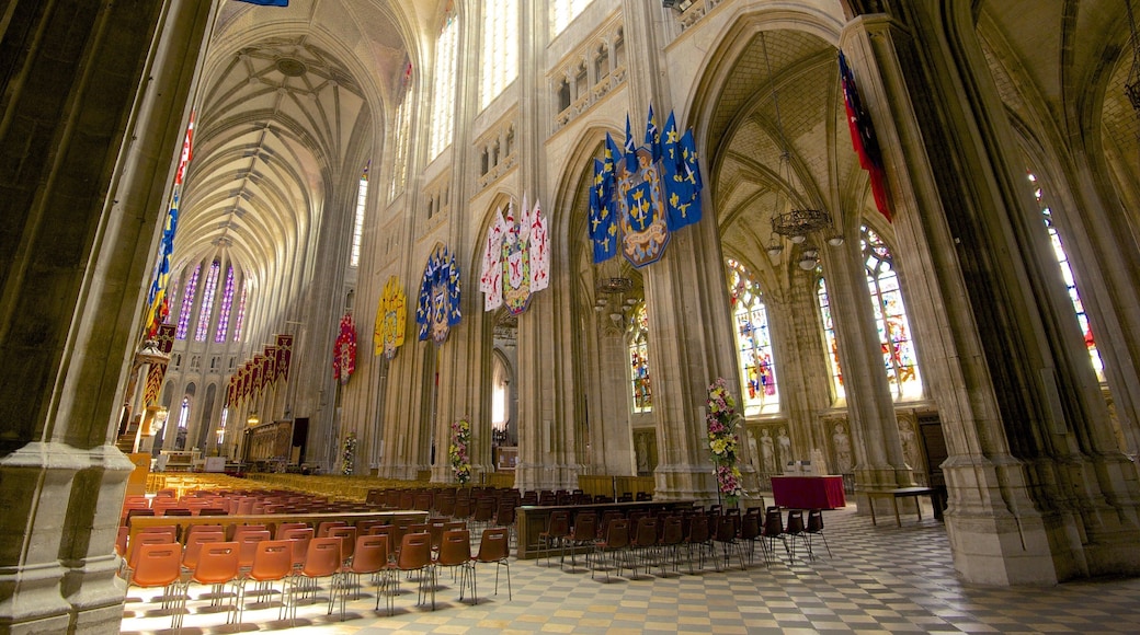 Sainte-Croix Cathedral showing interior views, heritage architecture and a church or cathedral