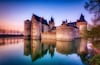 Famous medieval castle Sully sur Loire, Loire valley, France.