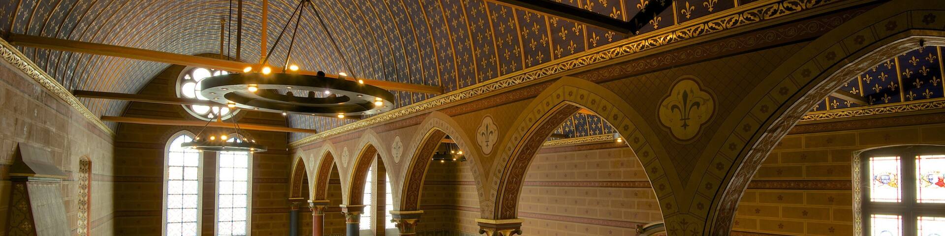 Schloss Blois welches beinhaltet Innenansichten