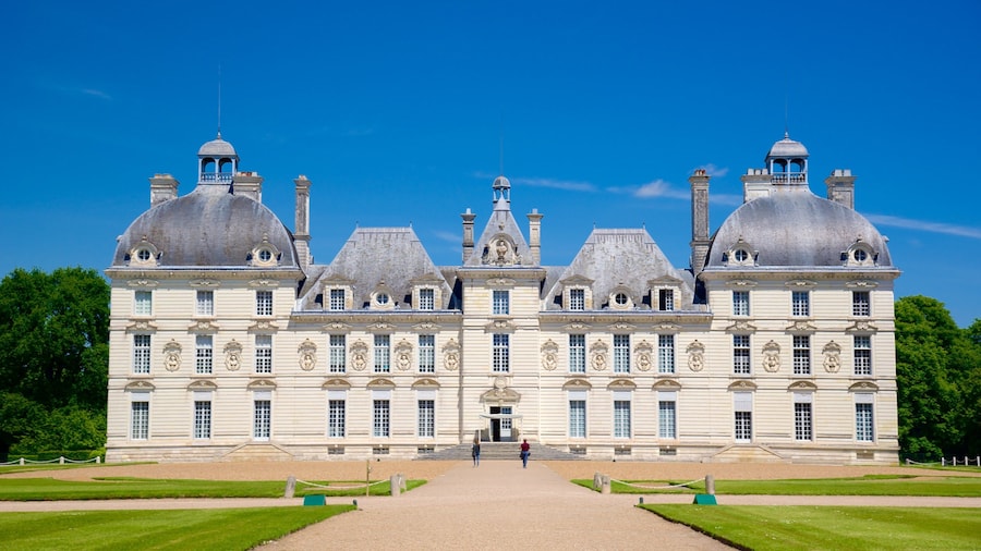 Chateau de Cheverny mostrando um castelo e arquitetura de patrimĂŽnio