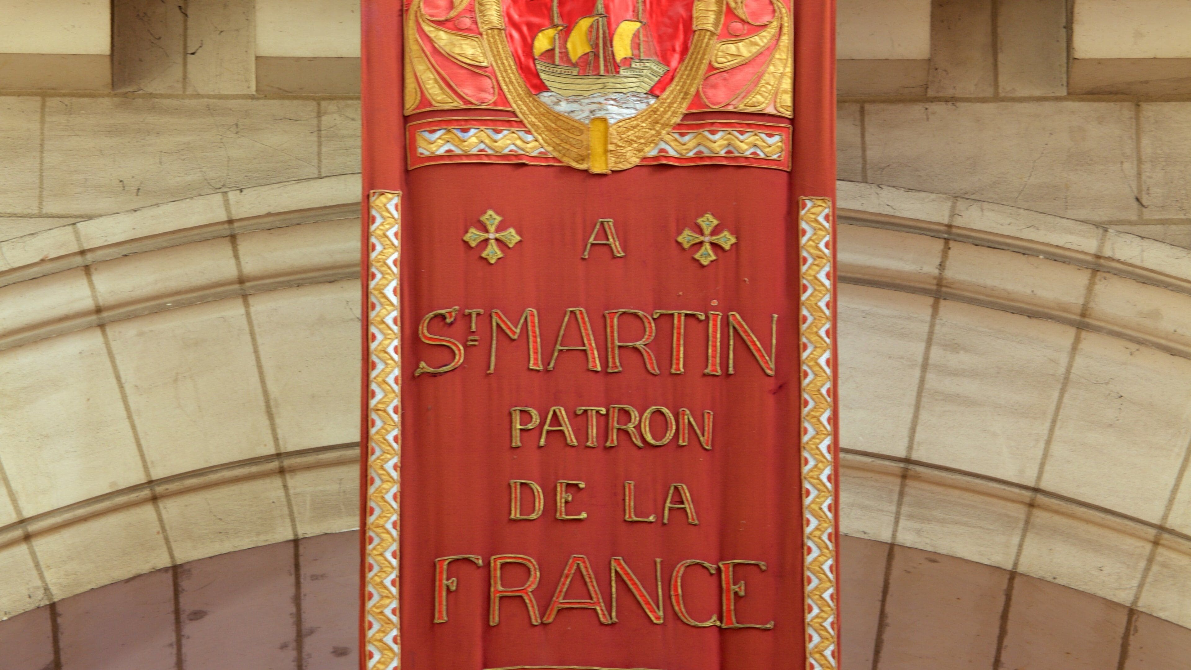 Basilica di Saint Martin che include segnaletica